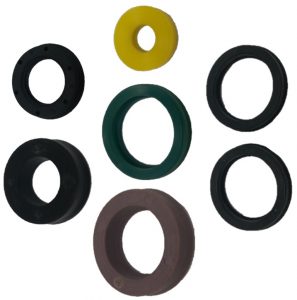 Custom polyurethane bushings and rubber grommets